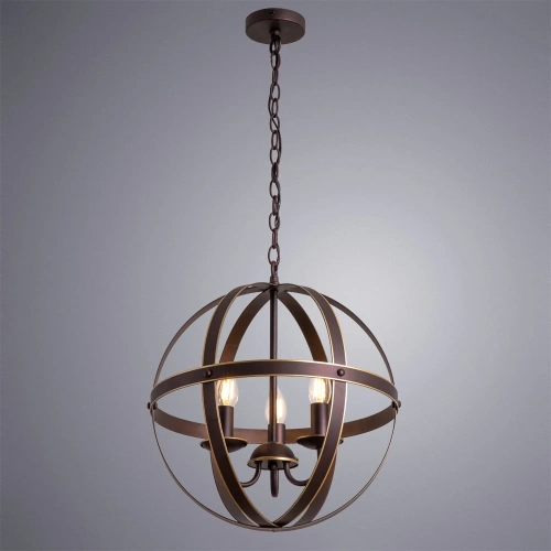 Подвесная люстра Arte Lamp BABBU A1087SP-3BR фото 2 Подвесная люстра Arte Lamp BABBU A1087SP-3BR фото 2