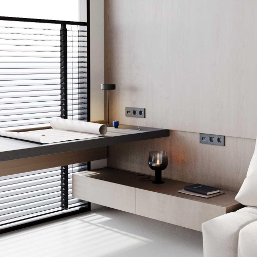 Розетка компьютерная встраиваемая Voltum S70 двойная RJ45+RJ45 кат.6, (графит) VLS060207 Розетка компьютерная встраиваемая Voltum S70 двойная RJ45+RJ45 кат.6, (графит) VLS060207