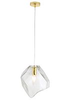 Crystal Lux Светильник подвесной Crystal Lux NUESTRO SP1 GOLD/TRANSPARENT