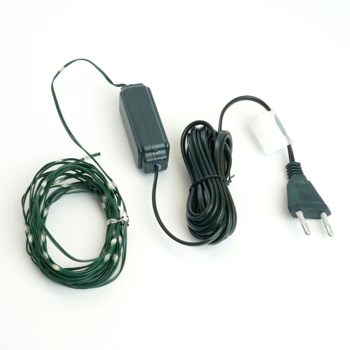 Светодиодная гирлянда Feron CL580 линейная Роса (на плоском проводе) 220V 5000К c питанием от сети фото 2