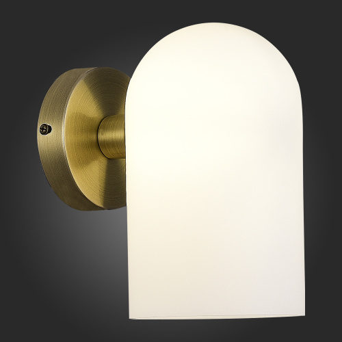 SLE1047-301-01 Светильник настенный Бронза/Молочно-белый E14 1*40W NOBILIA фото 5