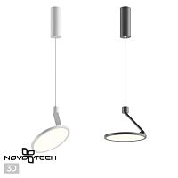 358350 OVER NT20 412 черный Светильник накладной, длина провода 1м IP20 LED 4000K 18W 85-265V HAT