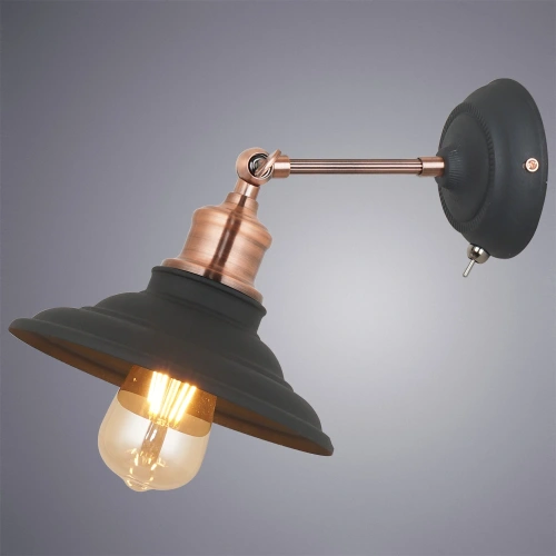 Бра Arte Lamp LIDO A5067AP-1BK фото 2 Бра Arte Lamp LIDO A5067AP-1BK фото 2