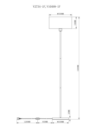 Торшер Moderli V10499-1F Room фото 8