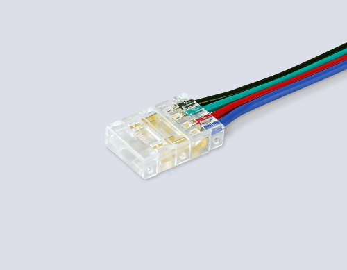 Соединитель гибкий двухсторонний COB RGB 10 мм 12-24В (4 конт.) 5 шт фото 2 Соединитель гибкий двухсторонний COB RGB 10 мм 12-24В (4 конт.) 5 шт фото 2