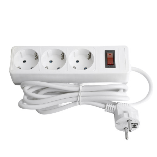 Сетевой фильтр 3-местный с/з STEKKER HM20-31-02 3x1мм2, 1,8 м, серия Optima, белый фото 6