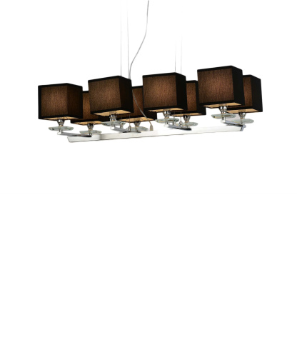 Хрустальная подвесная люстра Lumina Deco Fianelo LDP 1248-8 BK Хрустальная подвесная люстра Lumina Deco Fianelo LDP 1248-8 BK