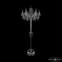 Торшер с хрустальными подвесками 1403T2/6/195-160 Ni Bohemia Ivele Crystal (Богемия Ивеле Кристалл)