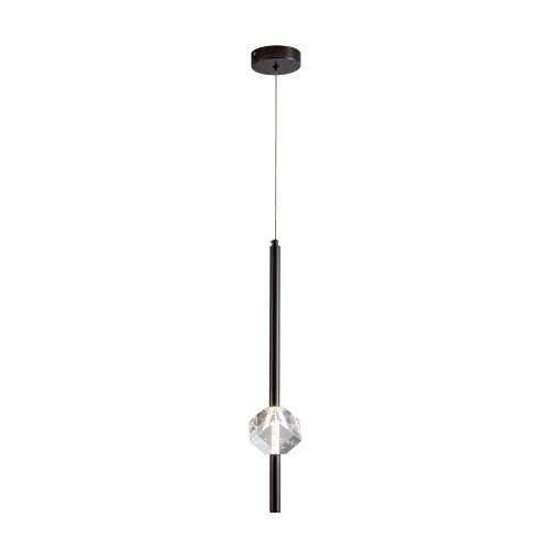 Светильник подвесной куб черный LED 6Вт D12см Zortes Brilly ZRS.30514.03