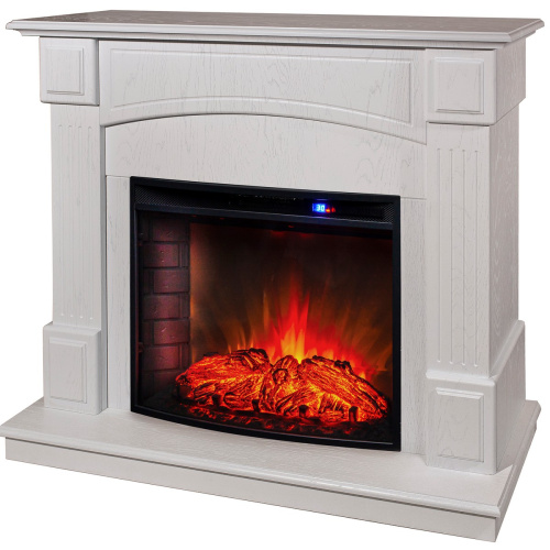 Каминокомплект CAROLINA/БОСТОН Бьянко с очагом Электроочаг EVRIKA 25.5 фото 2