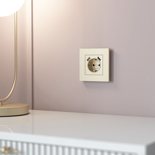 W0012911/ Рамка на 1 пост Slab (шампань софт) W0012911 фото 2