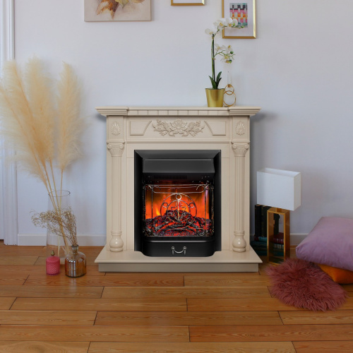 Электрокамин RealFlame Dacota WT белый дуб с очагом Majestic Lux Black фото 8 Электрокамин RealFlame Dacota WT белый дуб с очагом Majestic Lux Black фото 8