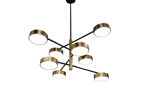 Люстра на штанге черная LED 80Вт 85см Zortes LUNAR ZRS.01243.08 фото 17