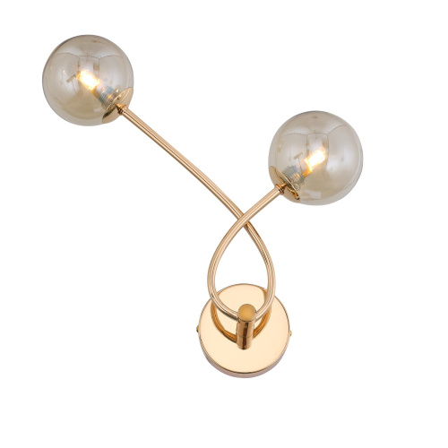 SL435.201.02 Бра ST-Luce Золотистый/Коньячный G9 2*3W PARLLAONE фото 9 SL435.201.02 Бра ST-Luce Золотистый/Коньячный G9 2*3W PARLLAONE фото 9