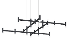 Люстра подвесная Alfa Light F3024-08 MAT BLACK