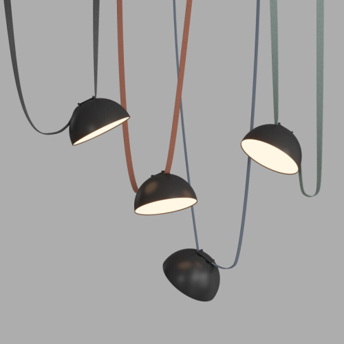 DK5561-BK Cветильник для трека-ремня Belty, серия Flow со светодиодом, D220*H117мм, 48V DC, 24W, RA90, 120°, 3000K, IP20, черный, алюминий фото 4