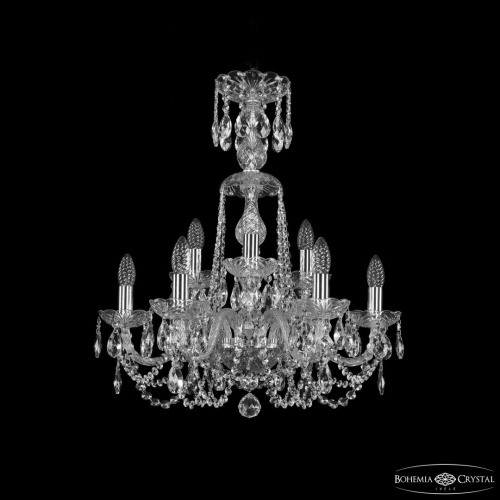 Люстра хрустальная 1402/6+3/195/XL-64 Ni Bohemia Ivele Crystal (Богемия Ивеле Кристалл) Люстра хрустальная 1402/6+3/195/XL-64 Ni Bohemia Ivele Crystal (Богемия Ивеле Кристалл)