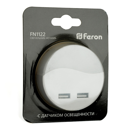 Светильник ночник Feron c 2мя USB выходами, FN1122 0,5W 230V, белый фото 6