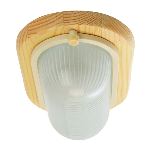 Светильник накладной IP54, 220V 60Вт Е27, дерево, клен, овал НБО 04-60-011 фото 4