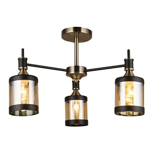 Потолочный светильник Escada 599/3P E27*60W Antique brass/Black Потолочный светильник Escada 599/3P E27*60W Antique brass/Black