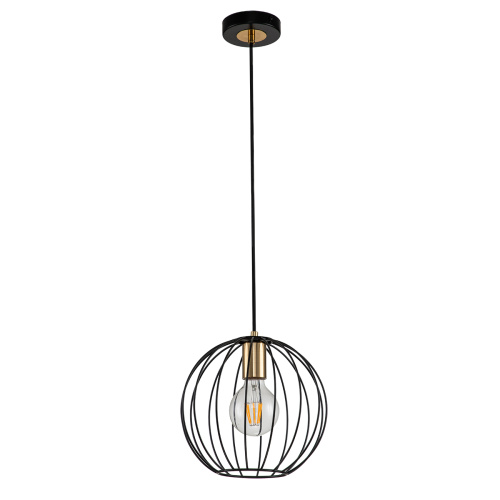 Подвесной светильник Escada 10176/1S E27*60W Black/Brass фото 3 Подвесной светильник Escada 10176/1S E27*60W Black/Brass фото 3