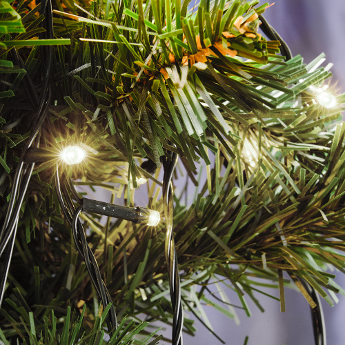 Светодиодная гирлянда Feron CL34 линейная 10 м +1.5м 230V 2700K c питанием от сети, эффектом стробов, черный шнур фото 4