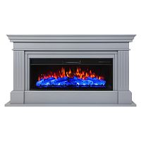 Каминокомплект ONTARIO/ЛЕОНАРДО Шиншилла с очагом Электроочаг JOKER/ДЖОКЕР 45