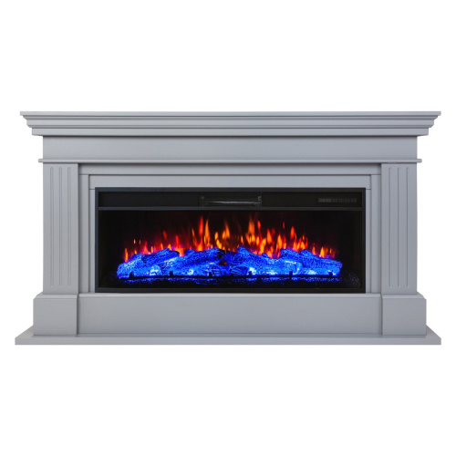 Каминокомплект ONTARIO/ЛЕОНАРДО Шиншилла с очагом Электроочаг JOKER/ДЖОКЕР 45