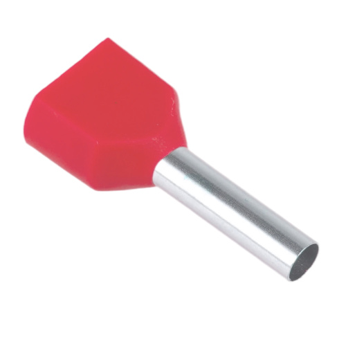 LD406-1008 Наконечник штыревой втулочный изолированный НШВИ(2) 1,0-8 (упаковка 100 шт) фото 2