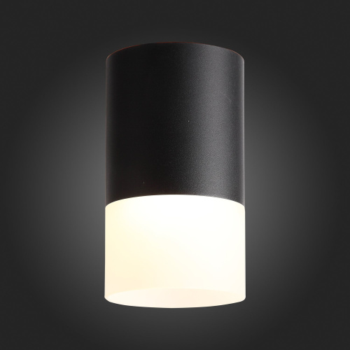 ST100.402.05 Светильник потолочный Черный LED 1*5W 3000K 390Lm Ra>80 120° D64xH110 170-240VV Накладные светильники фото 6