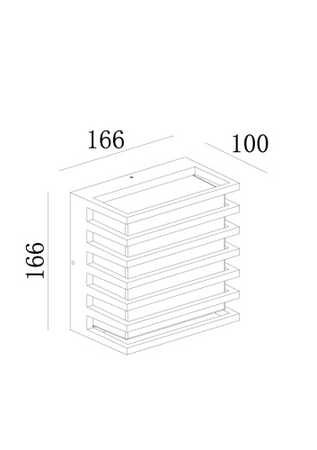 Уличный настенный светильник Outdoor O020WL-L10B4K фото 5