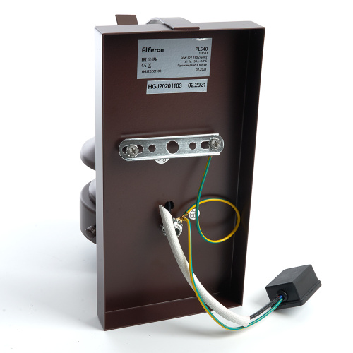 Светильник садово-парковый Feron PL540 на стену вниз 60W E27 230V, коричневый фото 4 Светильник садово-парковый Feron PL540 на стену вниз 60W E27 230V, коричневый фото 4