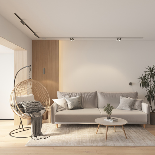 DK5744-DN Светильник для трека SHINE SPOT со светодиодом, D40*H200 кабель 1500мм, 48V DC, 8W, RA?90, 3000K, IP20, темный никель, алюминий фото 4