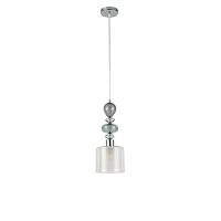 8292/1A MODERNI LN26 367 хром/белый/прозрачный, металл/стекло/хрусталь Подвес E27 1*60W 220V GANNA