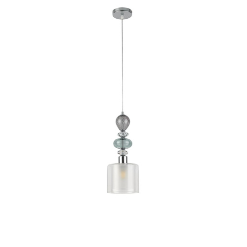 8292/1A MODERNI LN26 367 хром/белый/прозрачный, металл/стекло/хрусталь Подвес E27 1*60W 220V GANNA 8292/1A MODERNI LN26 367 хром/белый/прозрачный, металл/стекло/хрусталь Подвес E27 1*60W 220V GANNA