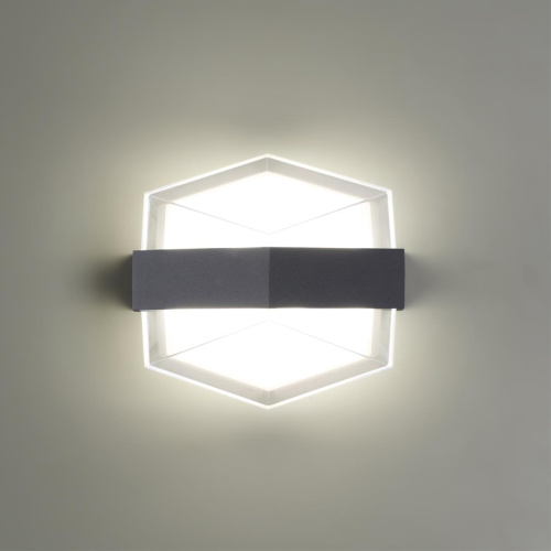358574 STREET NT21 728 темно-серый Ландшафтный настенный светильник IP54 LED 4000K 12W 85-265V KAIMAS 358574 STREET NT21 728 темно-серый Ландшафтный настенный светильник IP54 LED 4000K 12W 85-265V KAIMAS