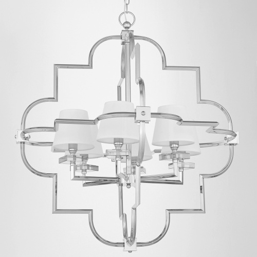 Подвесная люстра Lumina Deco Baltimore LDP 8020-6 CHR+WT фото 5 Подвесная люстра Lumina Deco Baltimore LDP 8020-6 CHR+WT фото 5