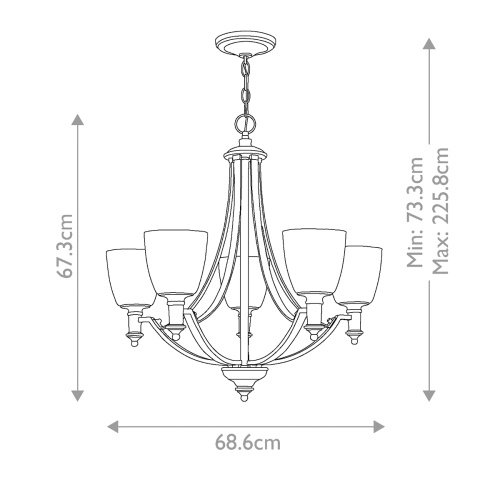 Люстра Hinkely Lighting, Арт. HK-TRUMAN5 фото 6