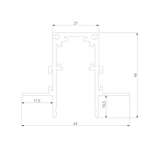 Slim Magnetic Шинопровод встраиваемый под ГКЛ 9,5мм черный (3м) 85210/00 85210/00 фото 4 Slim Magnetic Шинопровод встраиваемый под ГКЛ 9,5мм черный (3м) 85210/00 85210/00 фото 4