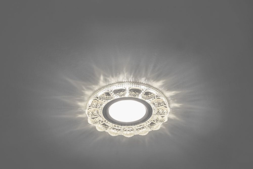 Светильник встраиваемый с белой LED подсветкой Feron CD912 потолочный MR16 G5.3 прозрачный фото 2