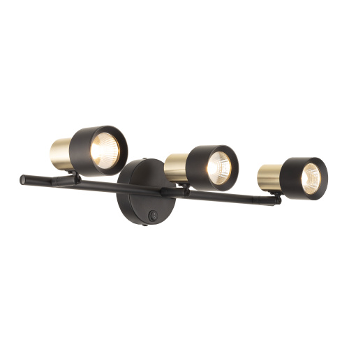 Citilux SAT CL505631 Спот поворотный с выключателем Чёрный+Золото фото 3 Citilux SAT CL505631 Спот поворотный с выключателем Чёрный+Золото фото 3
