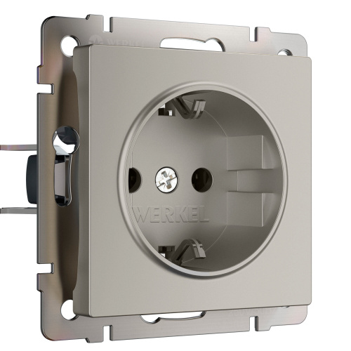 Розетка с заземлением (дымчатый) W1271004 Розетка с заземлением (дымчатый) W1271004