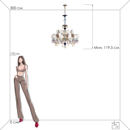 10203/12+8 Mult Подвесной светильник LOFT IT Grace фото 3