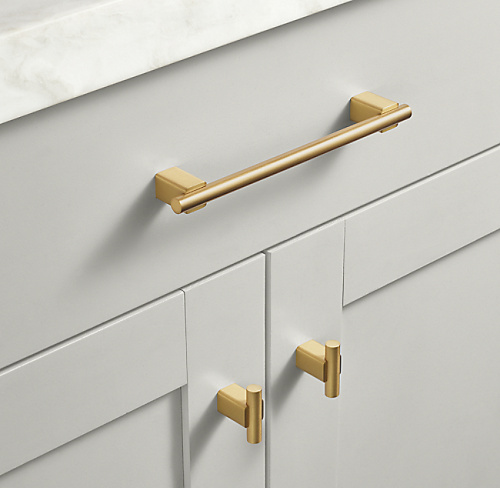 Ручка-скоба Fulham L.20.3 Lac.Burnished Brass фото 2