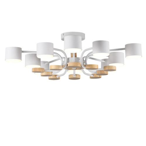 8196/10C COMFI LN26 336 белый, металл/дерево/пластик Потолочный светильник LED GX53 10*9W 220V RONDO фото 5 8196/10C COMFI LN26 336 белый, металл/дерево/пластик Потолочный светильник LED GX53 10*9W 220V RONDO фото 5