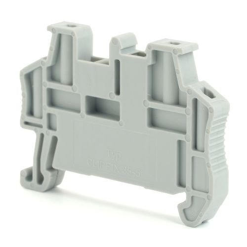 Концевой стопор (ограничитель) на DIN рейку для ЗНИ, серый LD590 фото 6