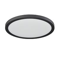 7788/24L MITRA LED SN 537 Светильник пластик/белый/черный LED 24Вт 3000/4000/6500К D300 IP44 CCT/датчик движения NEBULA BLACK