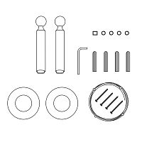 ST963.409.00 Монтажный комплект для тросовой световой системы ST-Luce Черный RAY