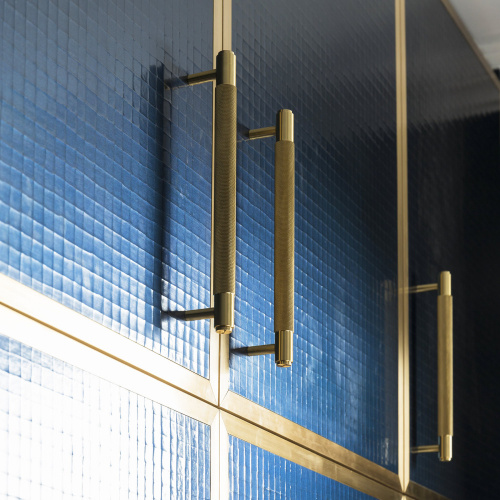 Ручка-скоба Pull Bar Cross Brass фото 4