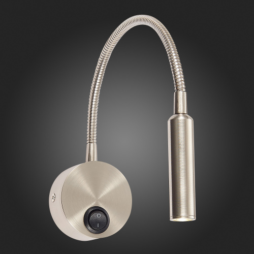 ST653.131.01 Светильник настенный ST-Luce Никель/Никель LED 1*3W 3000K Настенные светильники фото 6